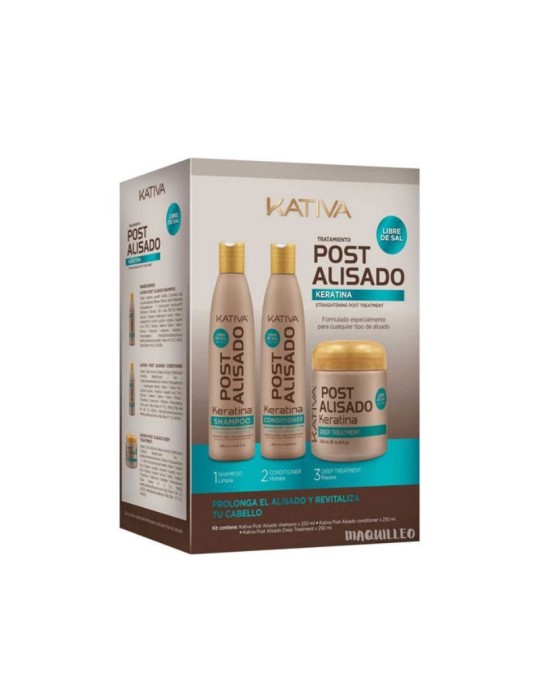 KATIVA PACK MANTENIMIENTO ALISADO CH+ACOND+MASC