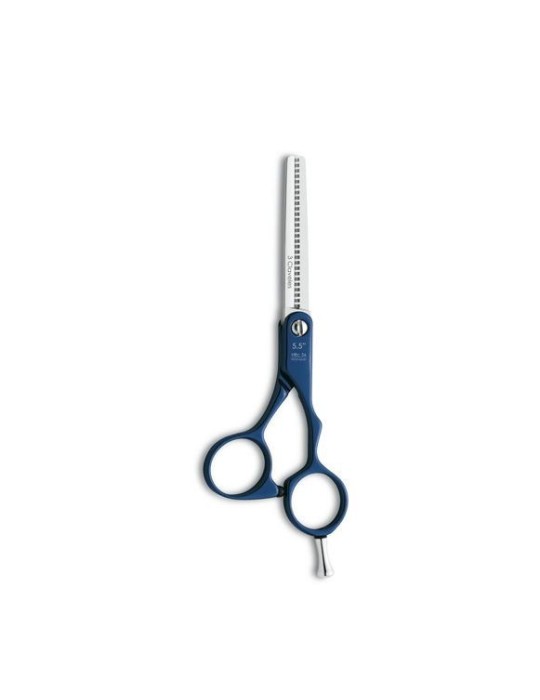 TIJERA ESCULPIR DURALUMINIO AZUL 28 DIENTES 5,5"