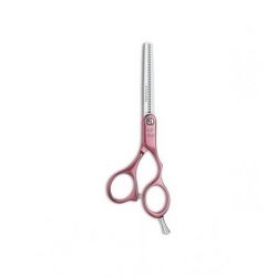 TIJERA ESCULPIR DURALUMINIO ROSA 28 DIENTES 5,5"