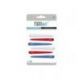 CART.6 PINZAS CURV.PLAST.COLOR