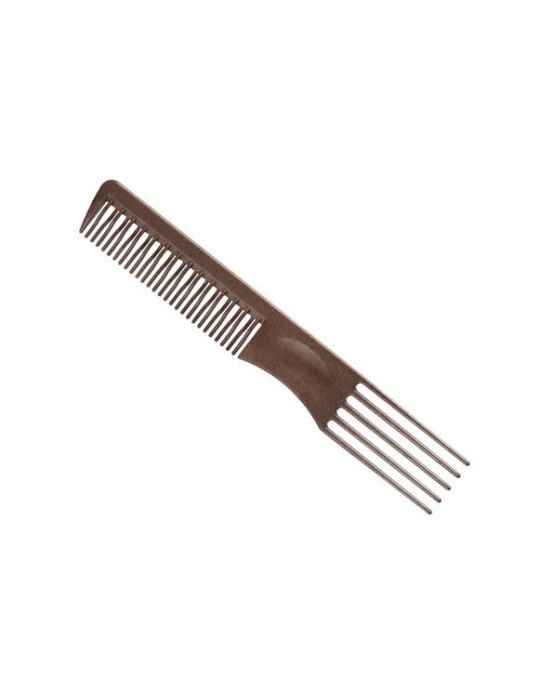 PEINE AHUECADOR CURVADO NEGRO 19 cm