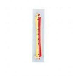 BOLSA 12 BIGUDIES 7cm PLASTICO ROJ/AMA - 9mm