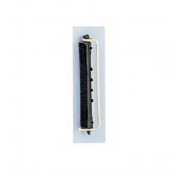 BOLSA 12 BIGUDIES 7cm PLASTICO GRI/NEG - 16 mm