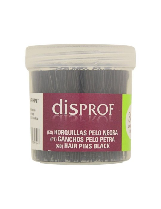 HORQUILLAS INVISIBLES NEGRAS 100 UNIDADES
