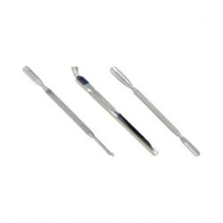 EMPUJADOR CUTICULAS INOX CON CUCHILLA
