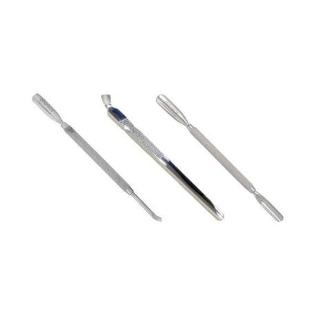EMPUJADOR CUTICULAS INOX CON CUCHILLA