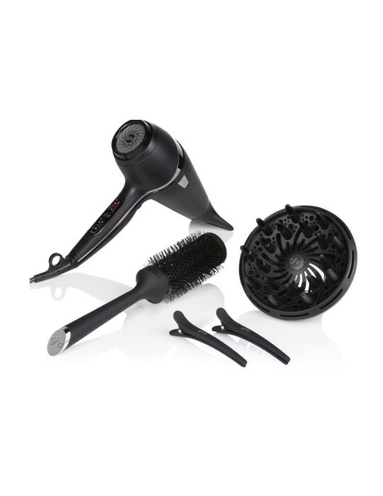 GHD AIR KIT SECADOR + CEPILLO + DIFUSOR + PINZAS
